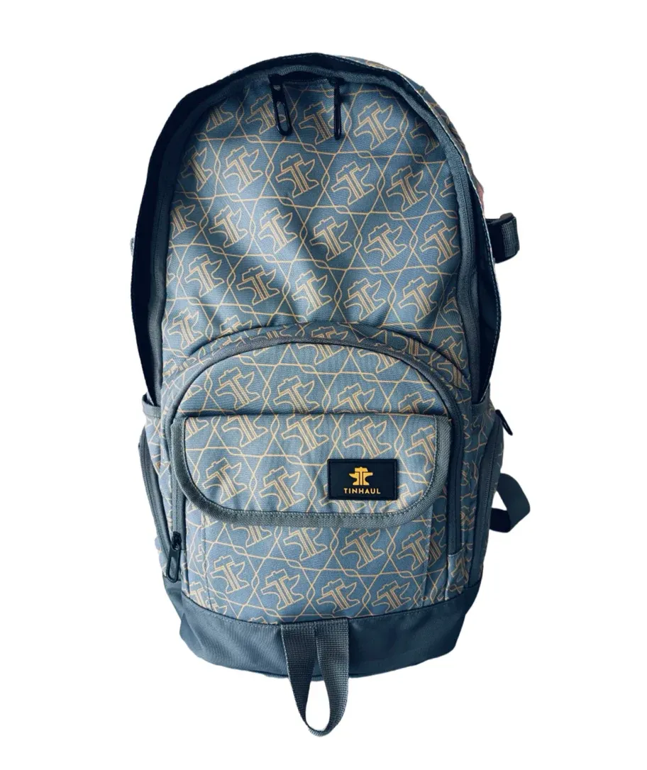 Tin Haul Grey Branded Backpack
