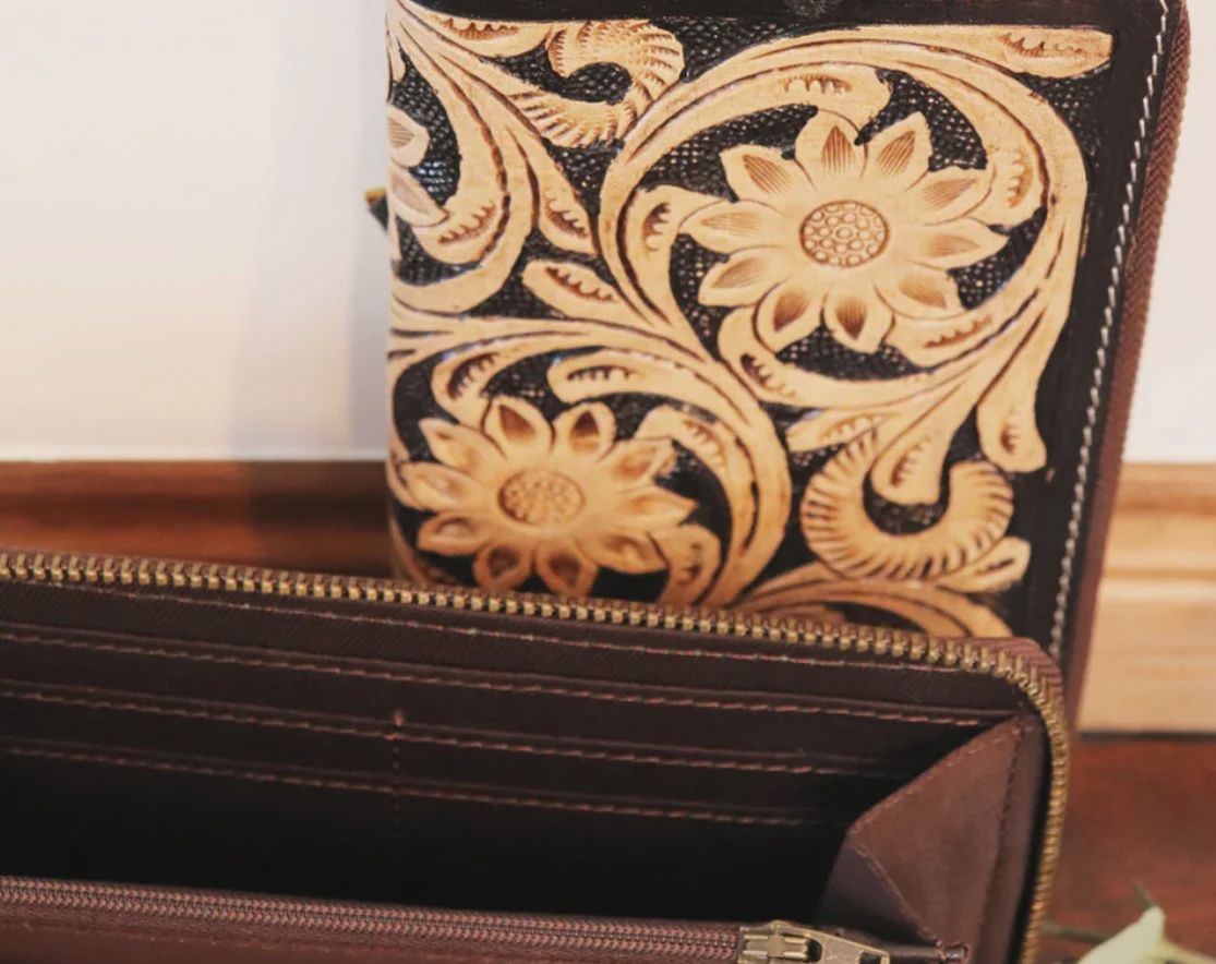Bushfire Road Tigerlily Natural Wallet