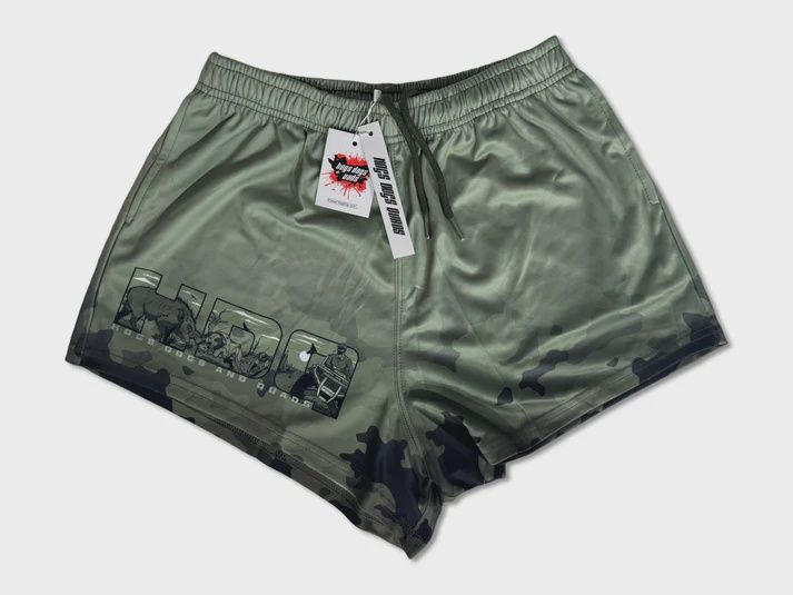 Hogs Dogs And Quads Adult Green Camo, Size: S