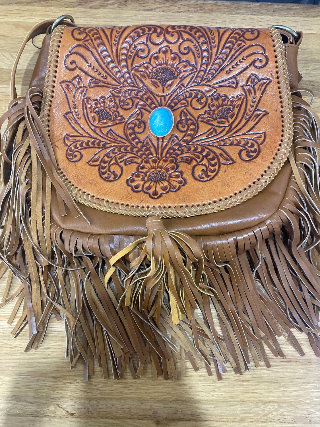 Bushfire Road Handmade Tan Bag