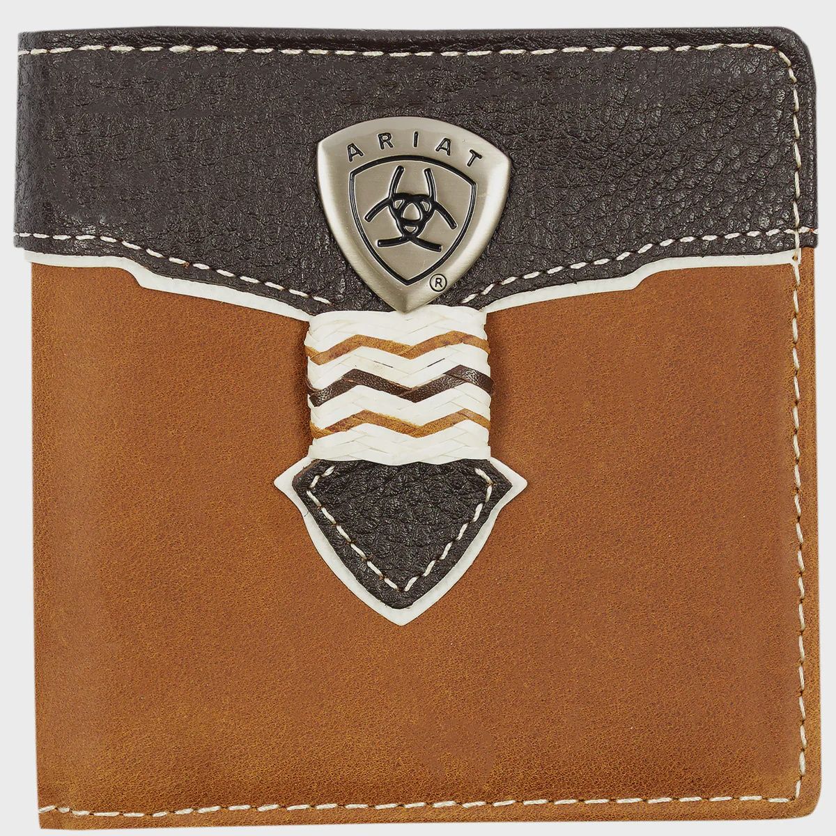 Ariat Bi Fold Overlay Leather Wallet