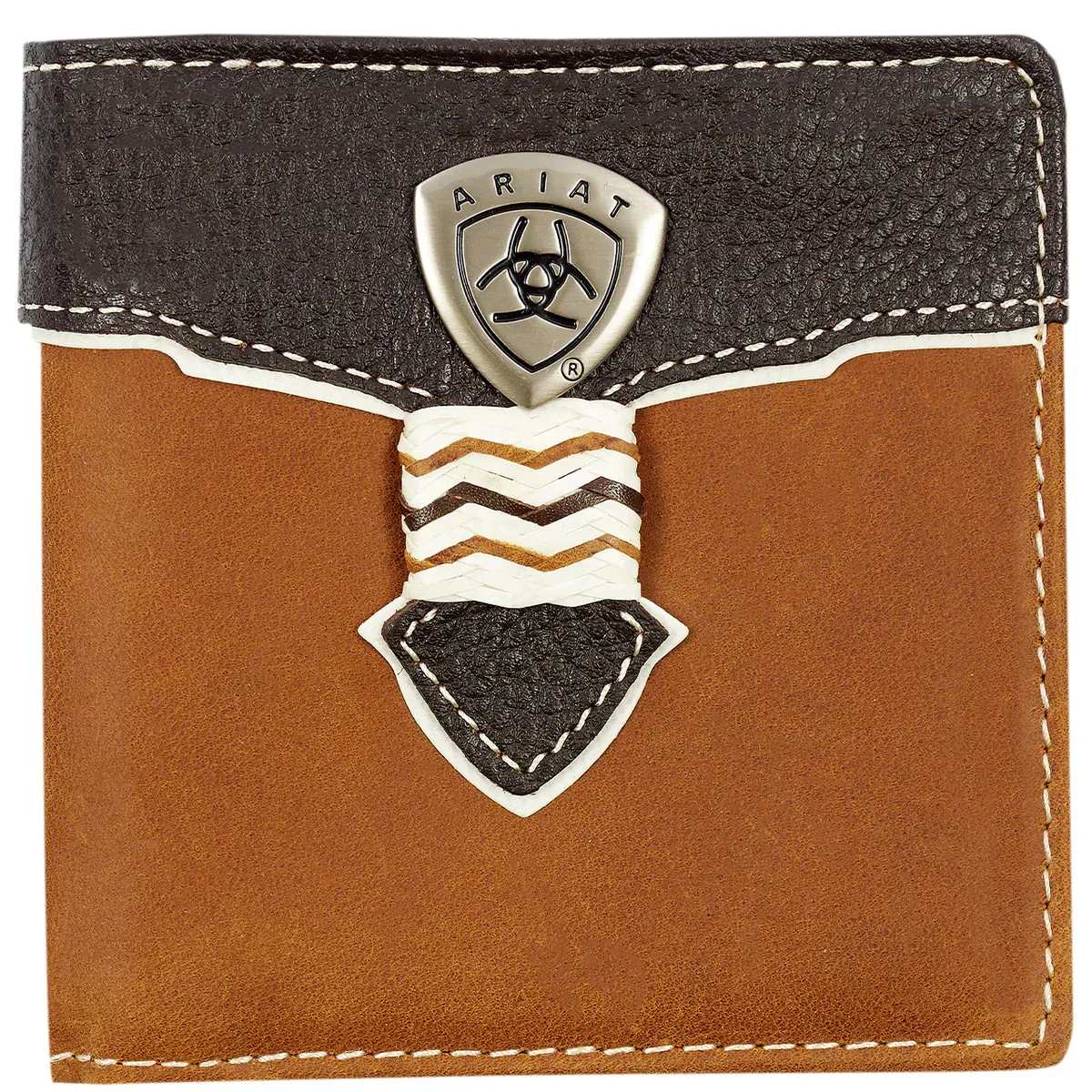 Ariat Bi Fold Overlay Leather Wallet