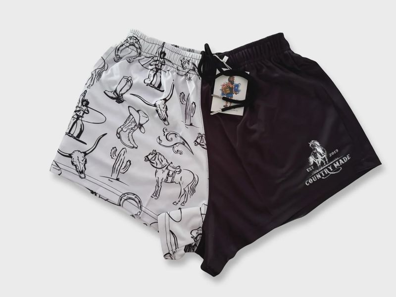 Aussie Footy Shorts Adult Country Symbol Footy Short