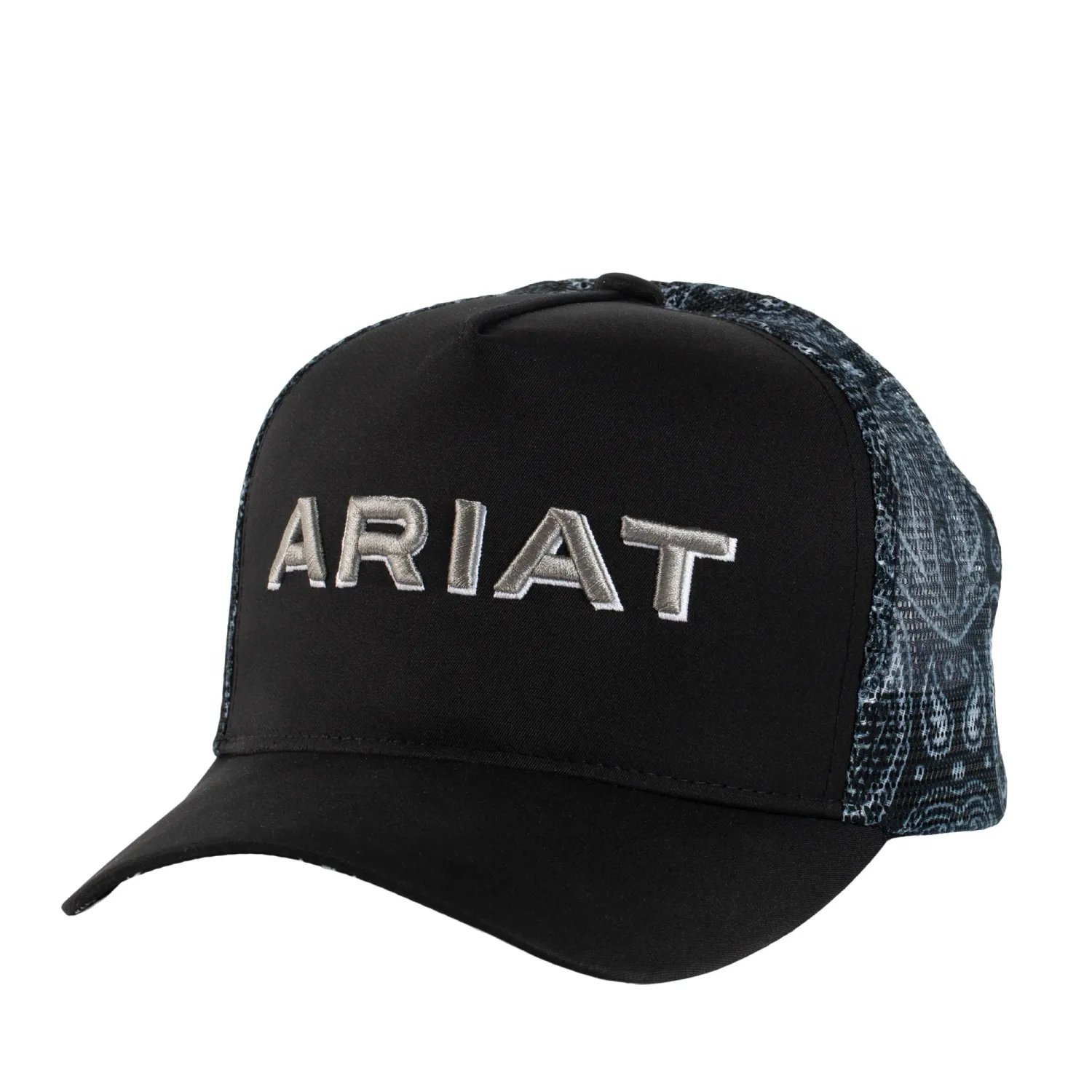 Ariat Bull Horn Trucker Cap Grey