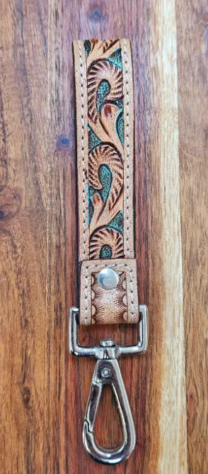 Bushfire Road Long Loop Tooled Key Ring