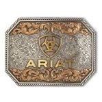 Ariat Rectangle Raised Ariat Logo Buckle