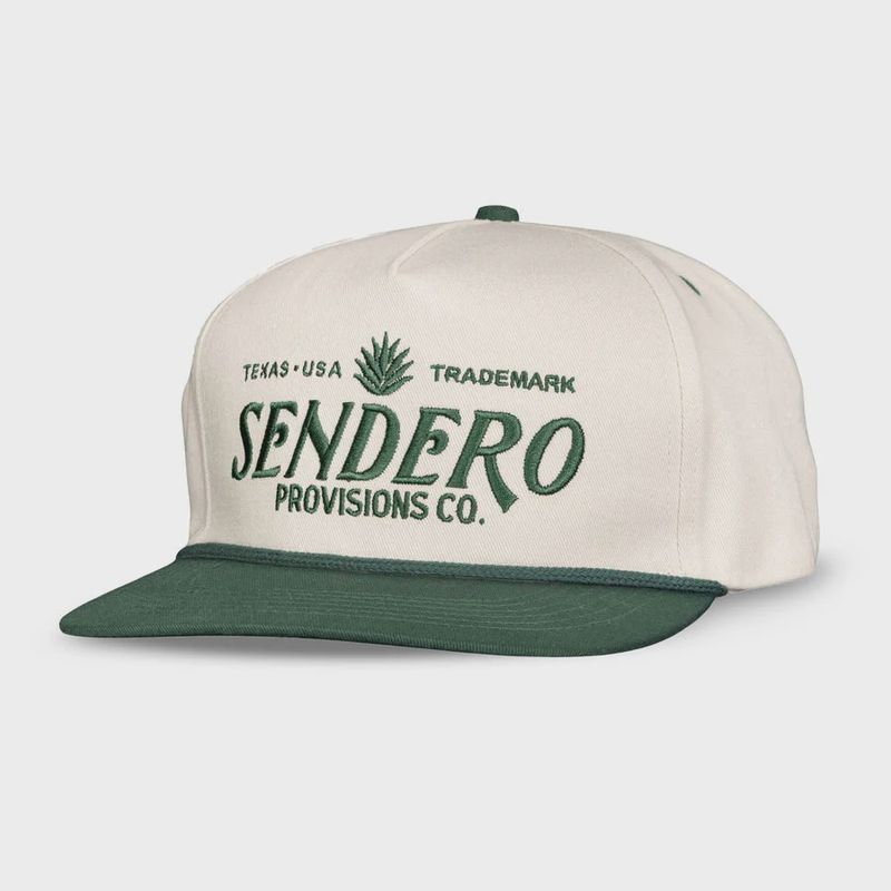 Sendero Logo Cap Cream Green