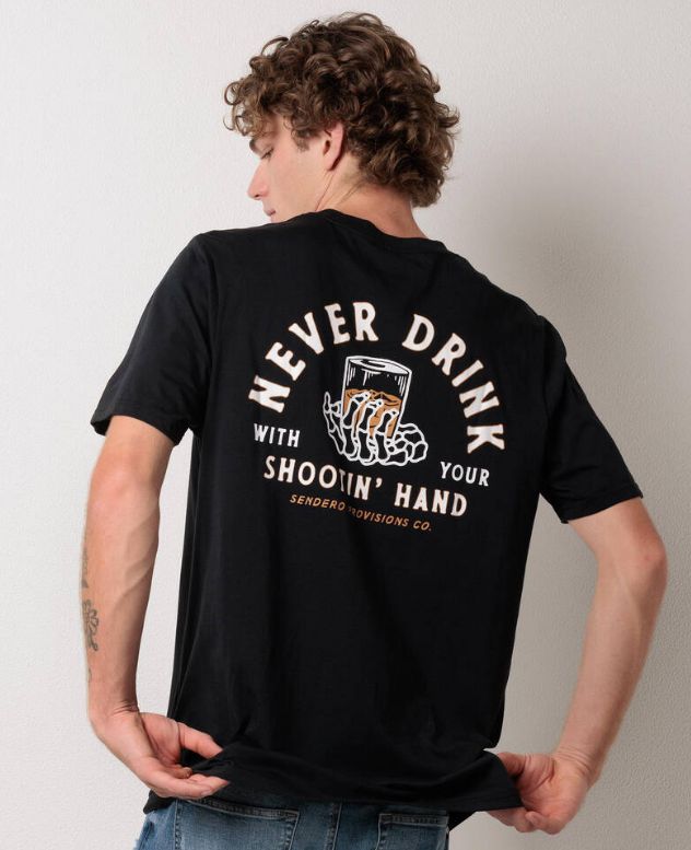 Sendero Shootin' Hand Tee Black