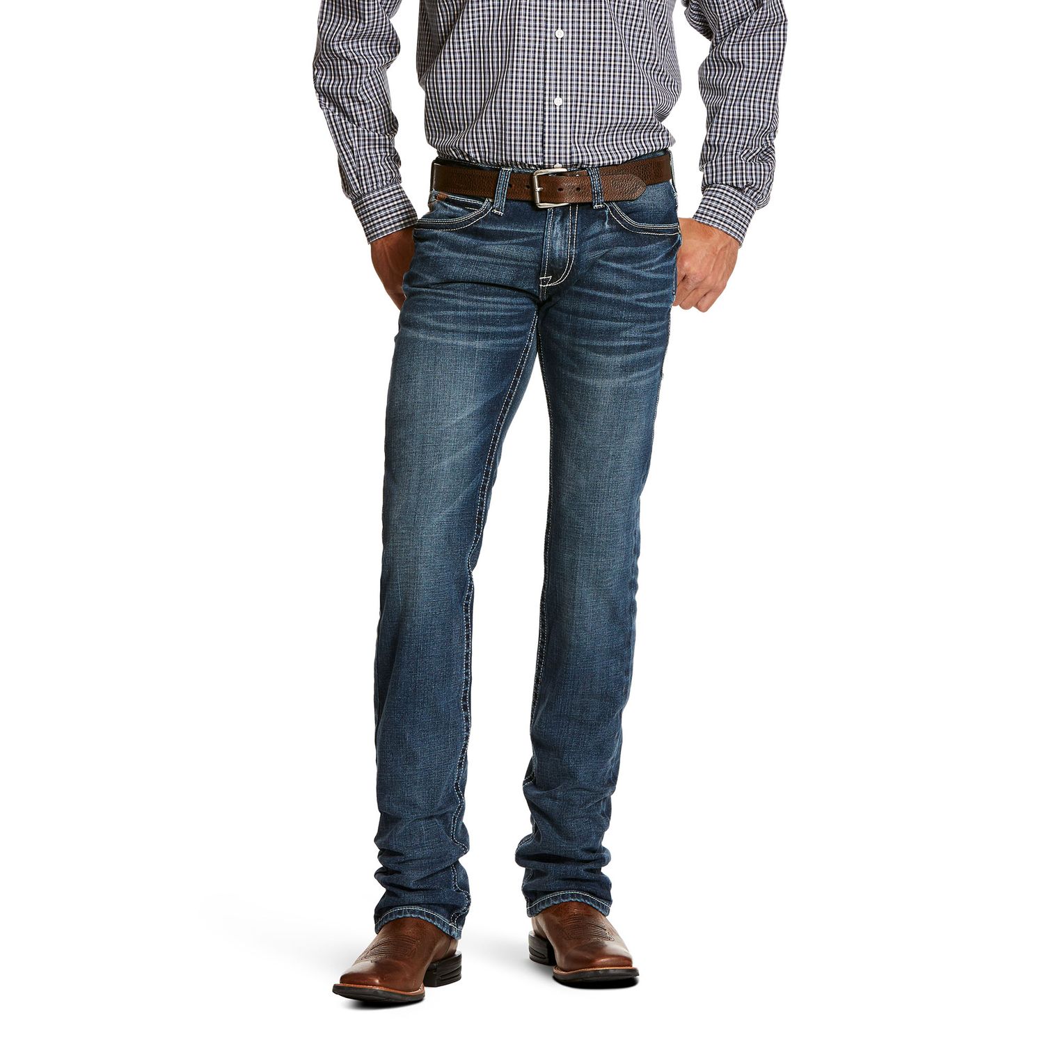 Ariat Mens M7  Rocker Stretch Coltrane Stackable Straight Leg Jean