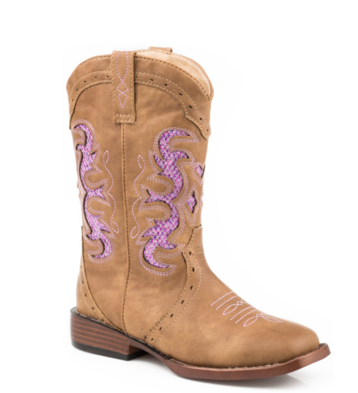 Roper Little Kids Lexi Tan Boot