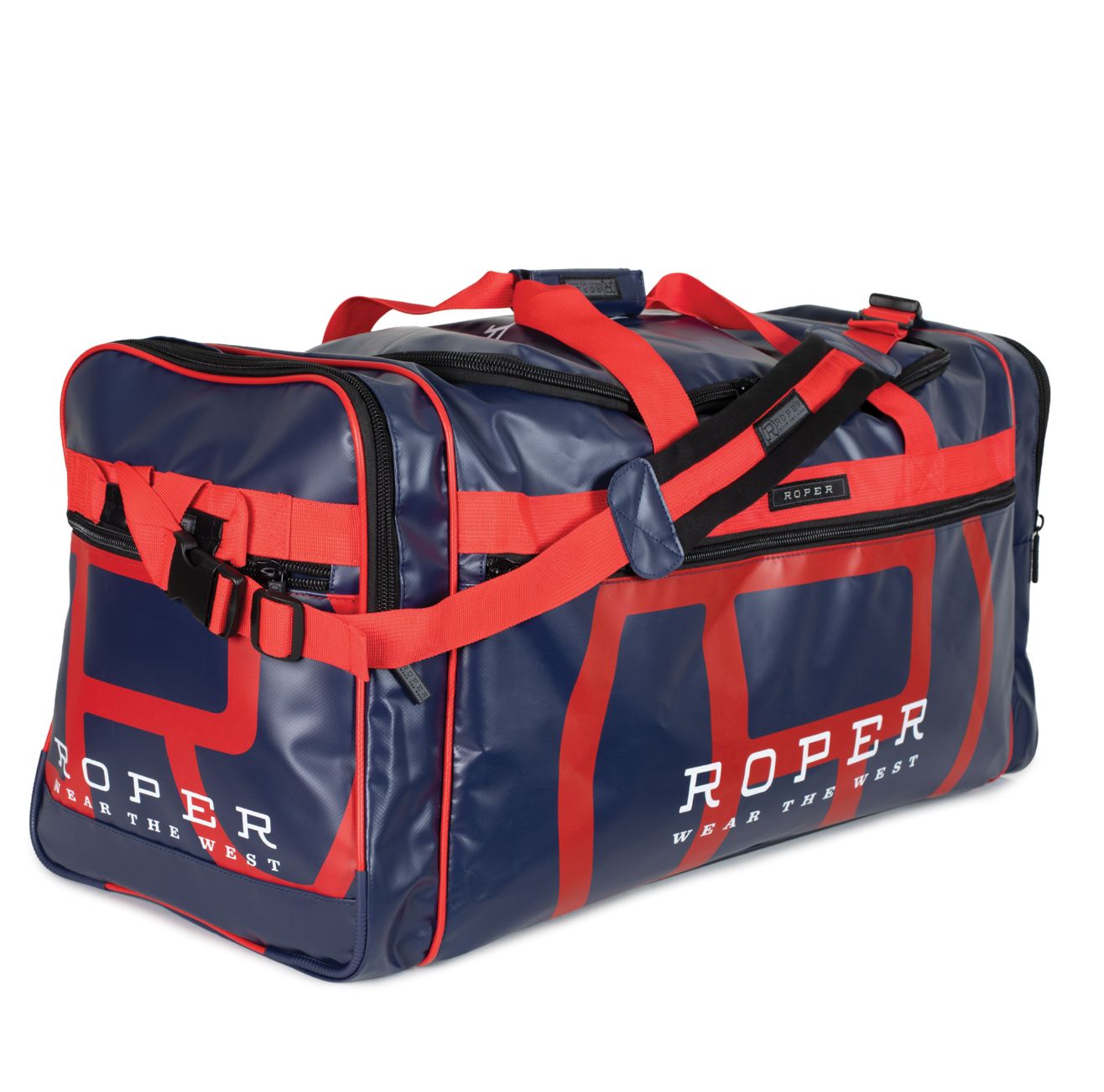 Roper Red and Navy PVC Duffel Bag
