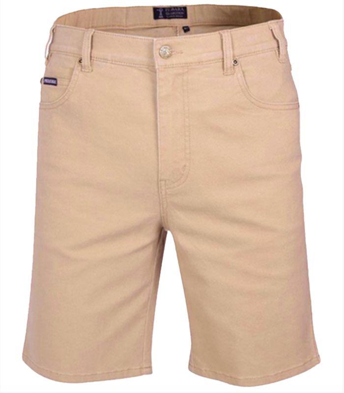 Pilbara Mens Cotton Stretch Wheat Jean Short