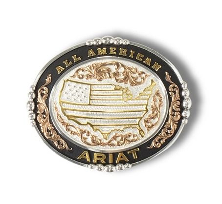 Ariat Oval All American Ariat Black Buckle