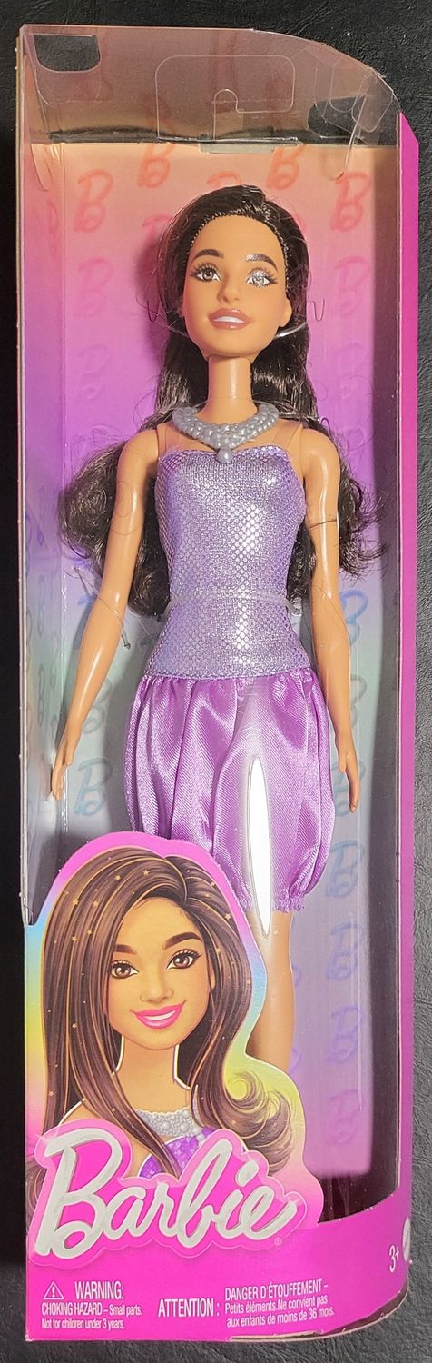Barbie Doll Purple Dress