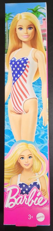 Barbie Doll American Flag Swimsuit (Blonde)