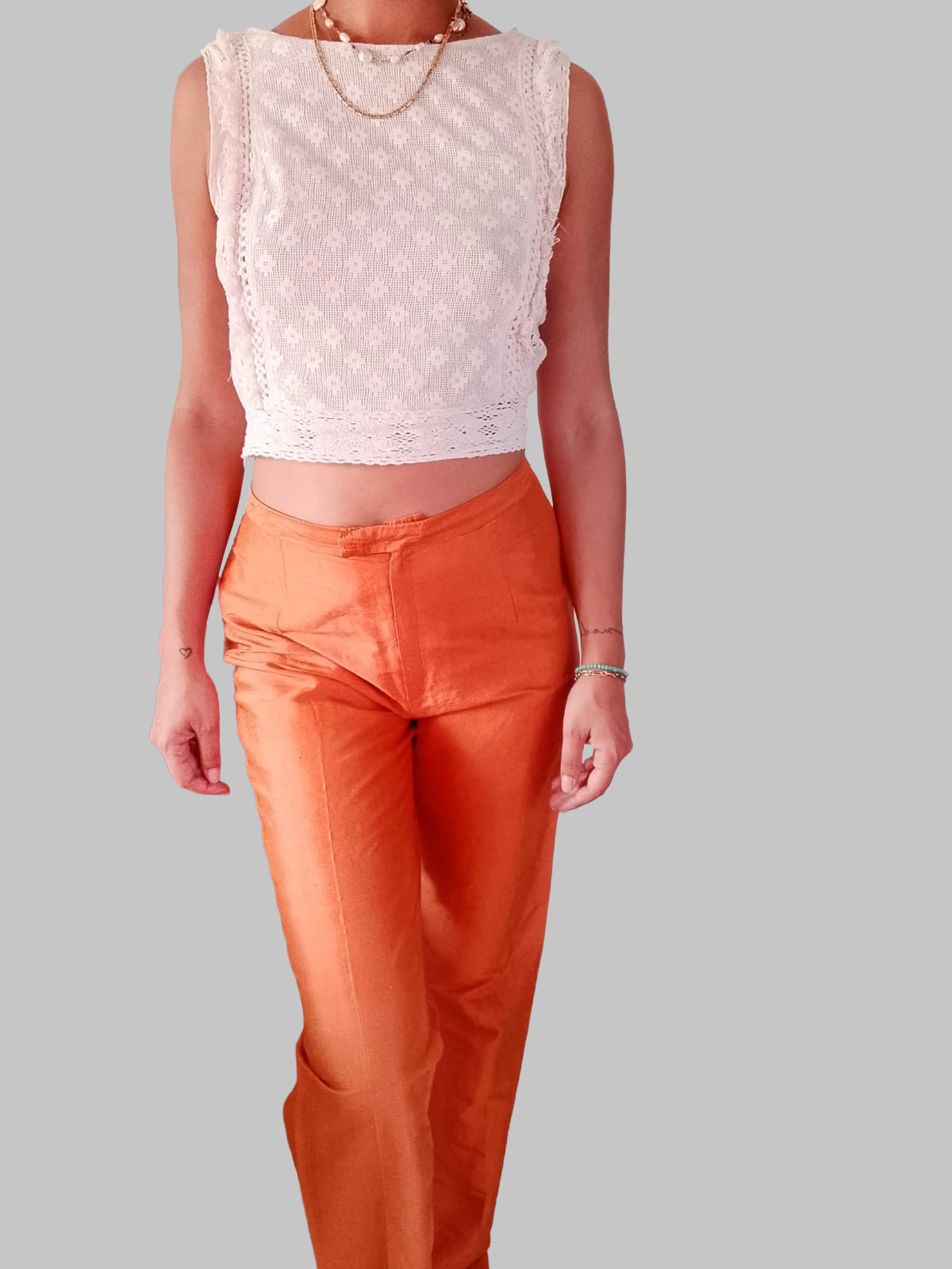 PANTALONE IN LINO BURBERRY