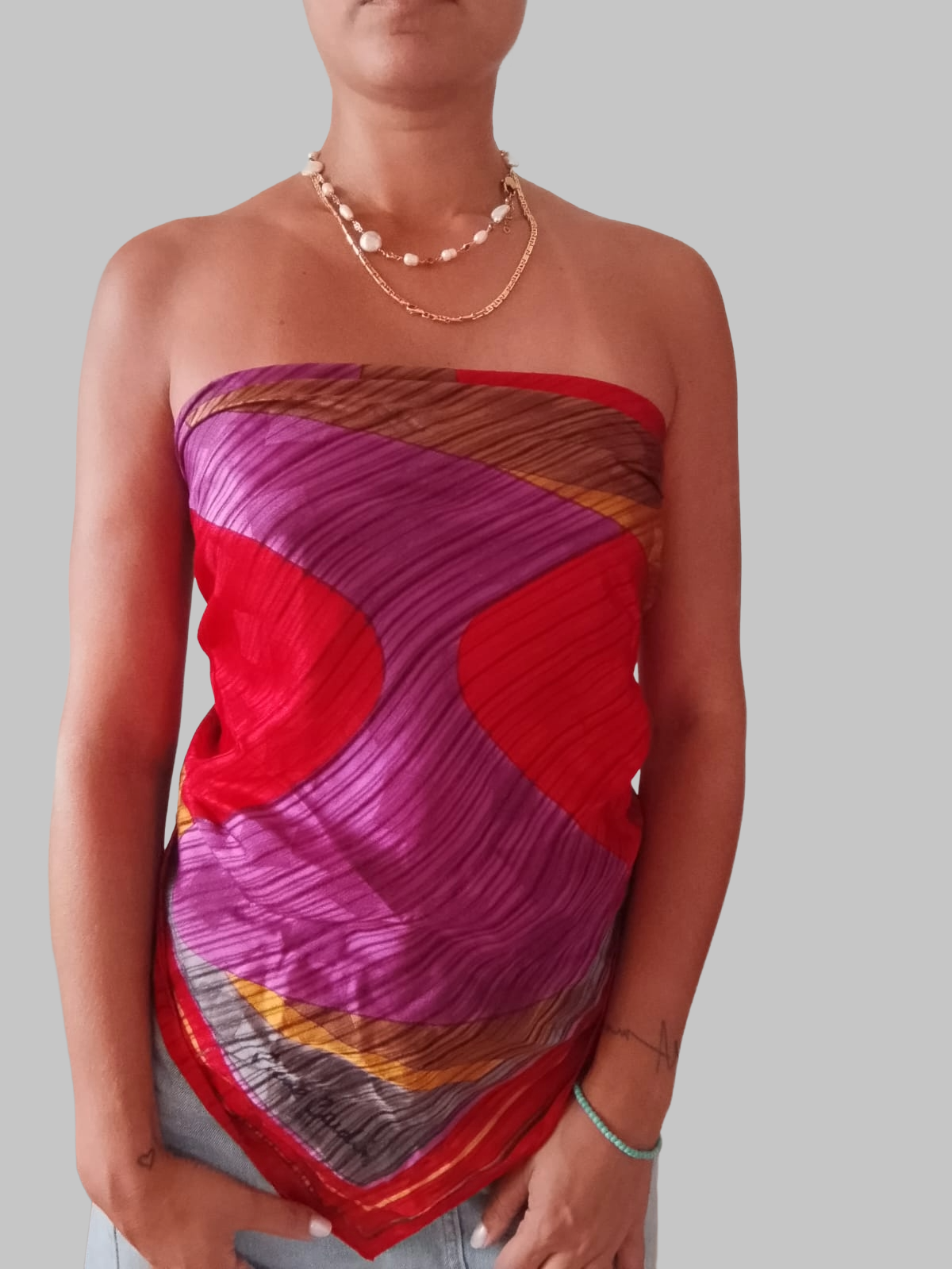 FOULARD PIERRE CARDIN STAMPA GEOMETRICA
