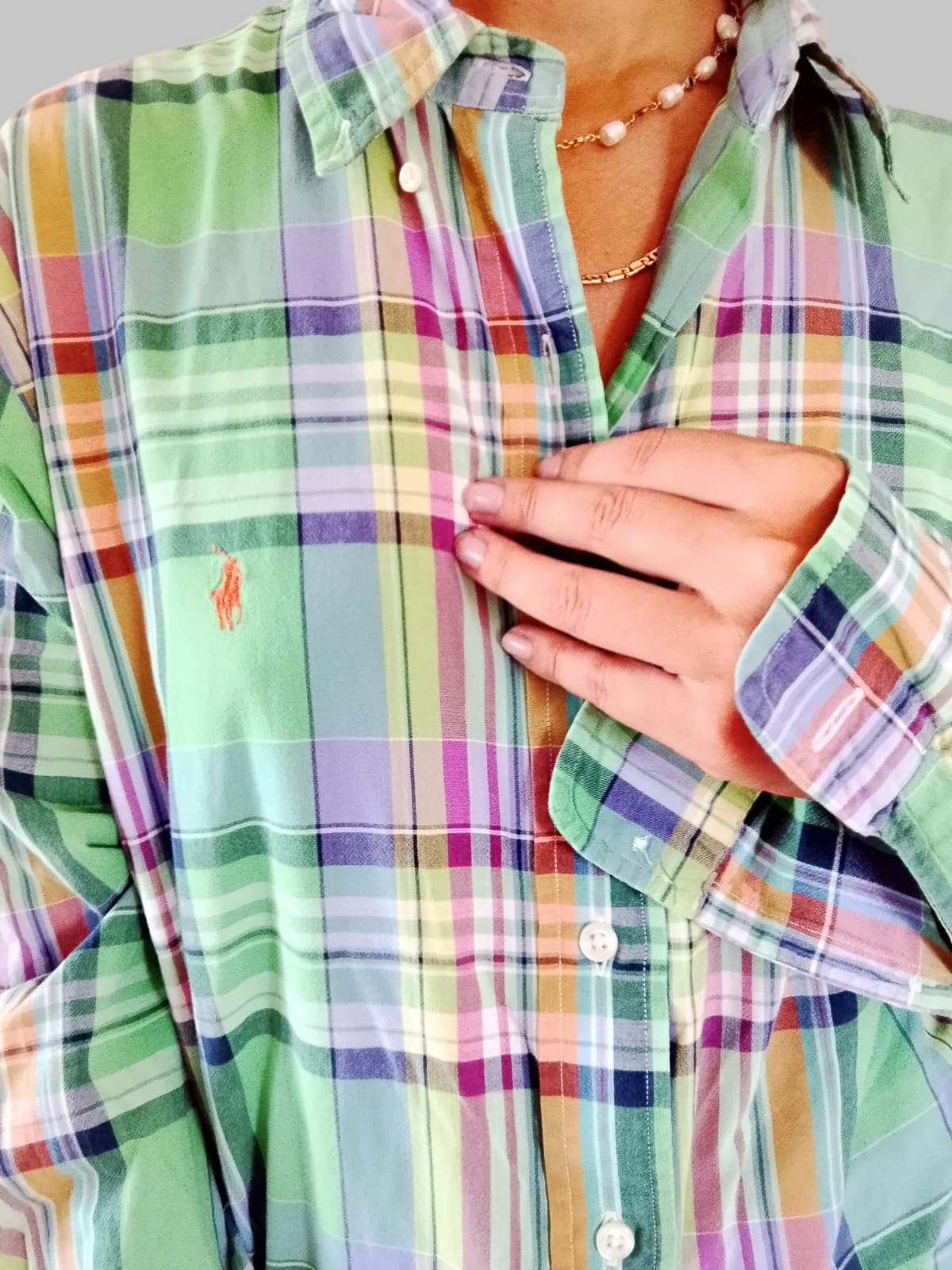 CAMICIA RALPH LAUREN A CHECK COLORATA