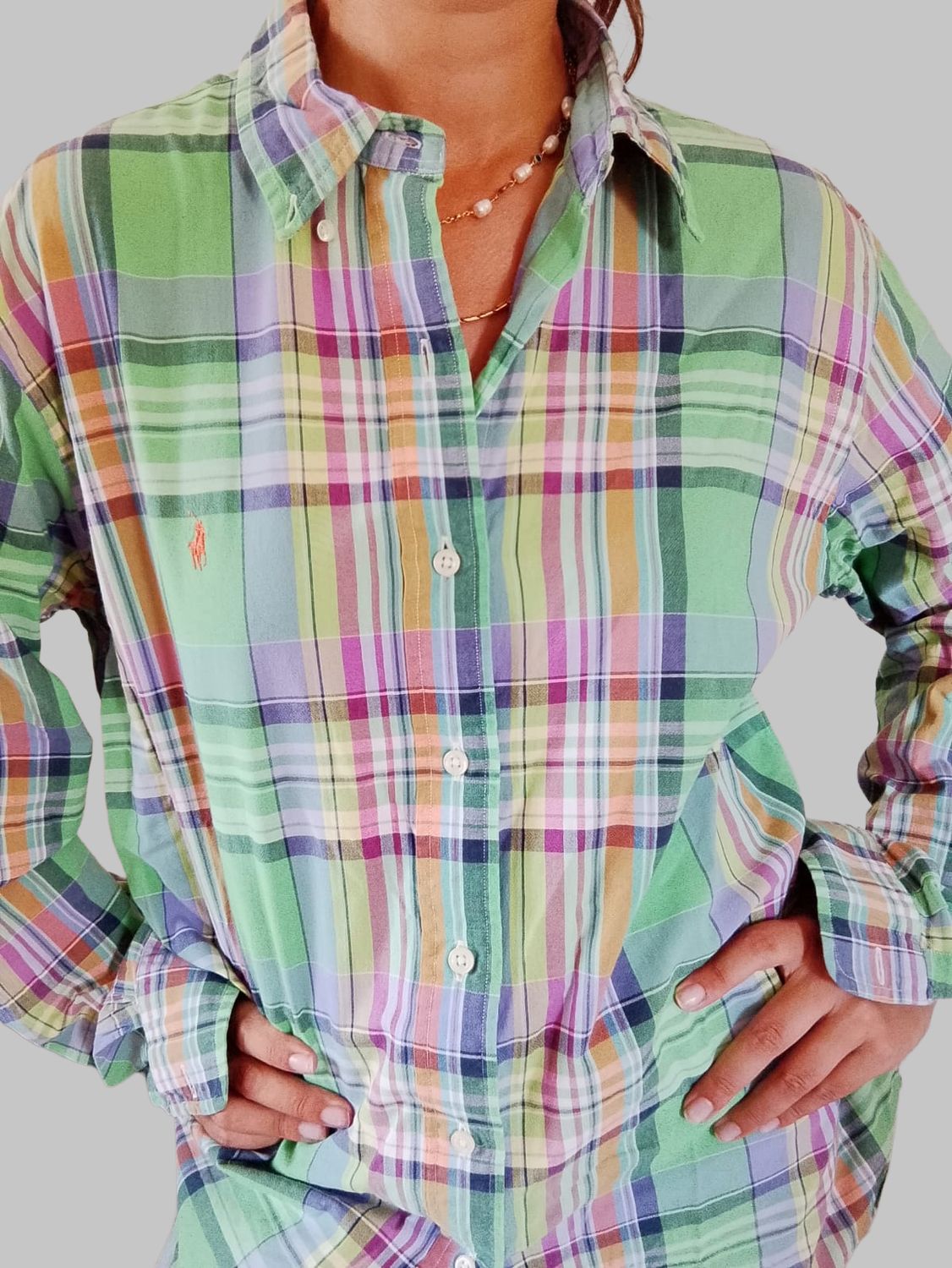 CAMICIA RALPH LAUREN A CHECK COLORATA