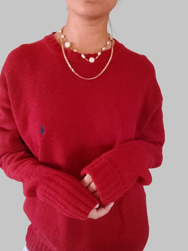 MAGLIA RALPH LAUREN ROSSA