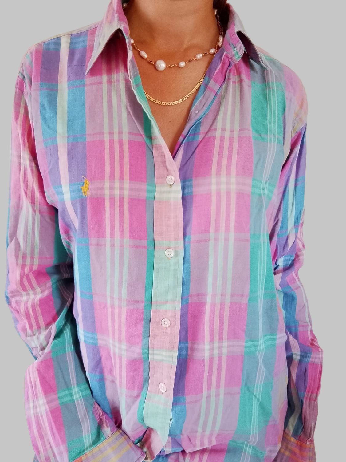 CAMICIA RALPH LAUREN A CHECK COLORATA