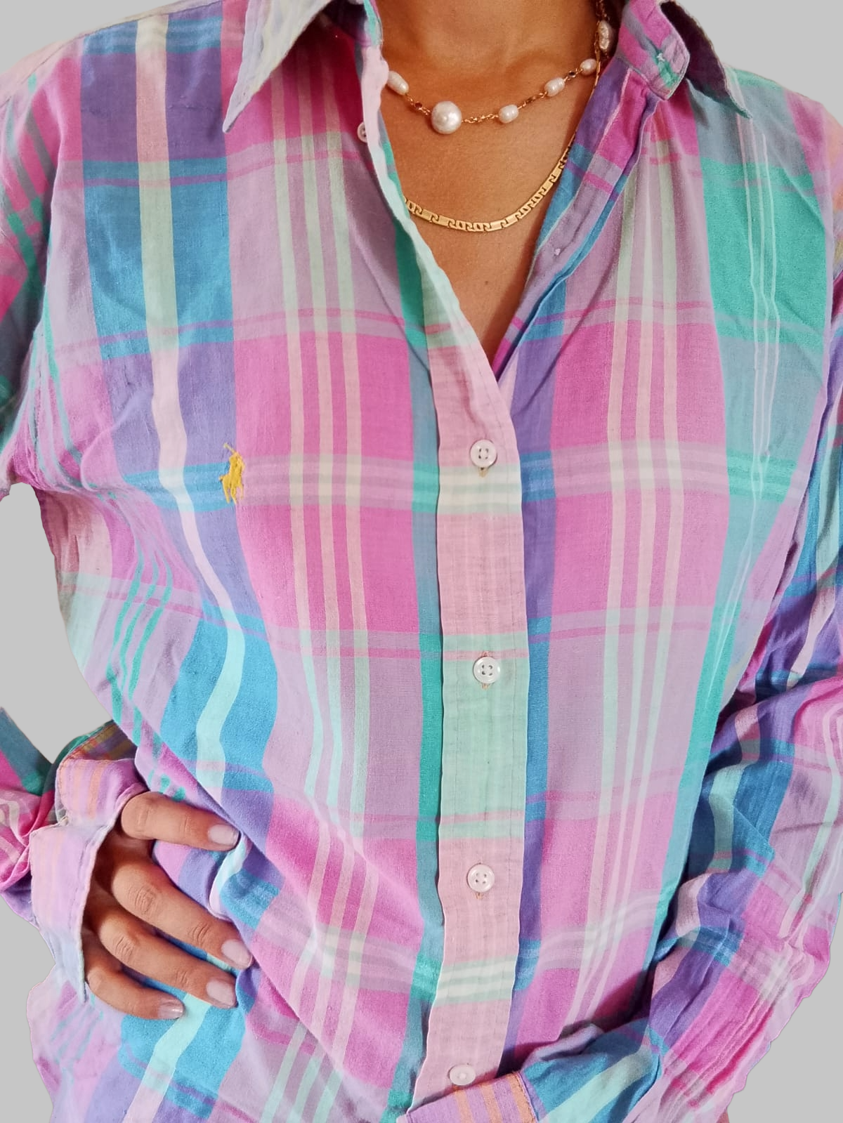CAMICIA RALPH LAUREN A CHECK COLORATA