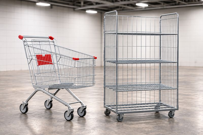 Carrelli della spesa e roll