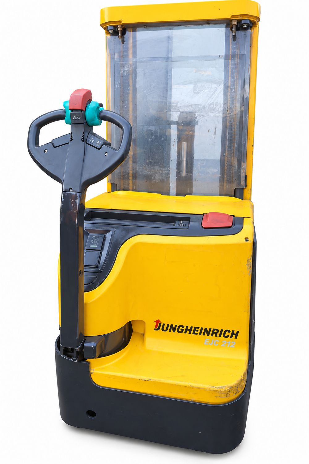 Transpallet Elettrico a Colonna Jungheinrich EJC 216 Usato – Portata 1600 kg – Altezza 4250 mm