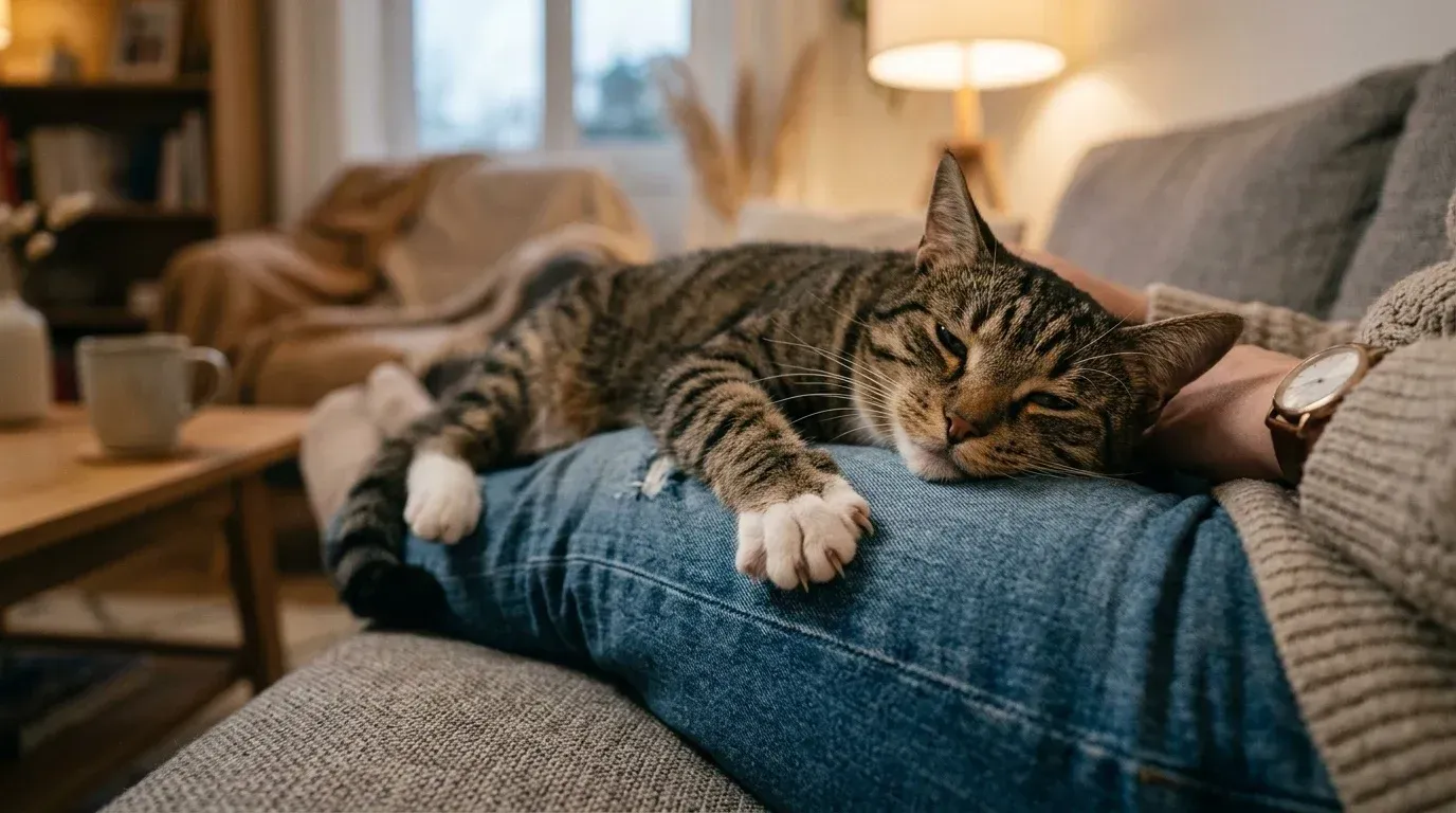 A cat purring on your lap is more healing than any drug in the world, as the vibrations you are receiving are of pure love and contentment.