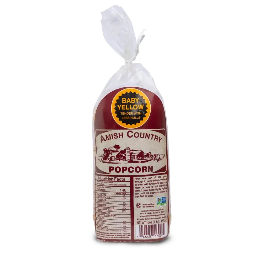 Amish Country 1LB Baby Yellow Popcorn