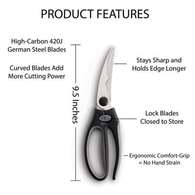 9.5" Locking Poultry Shears
