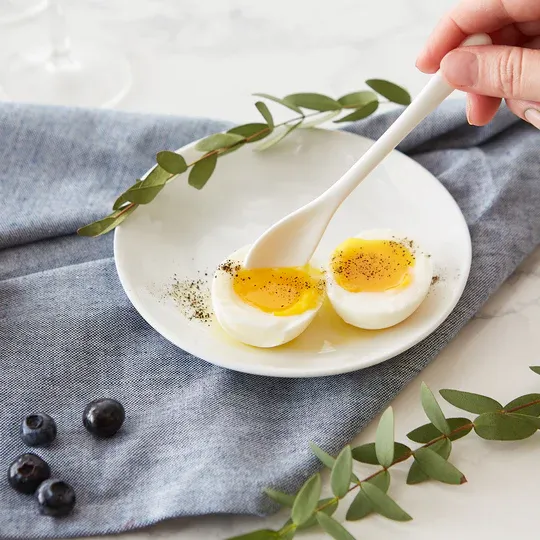 RSVP Porcelain Egg Spoon Set/4