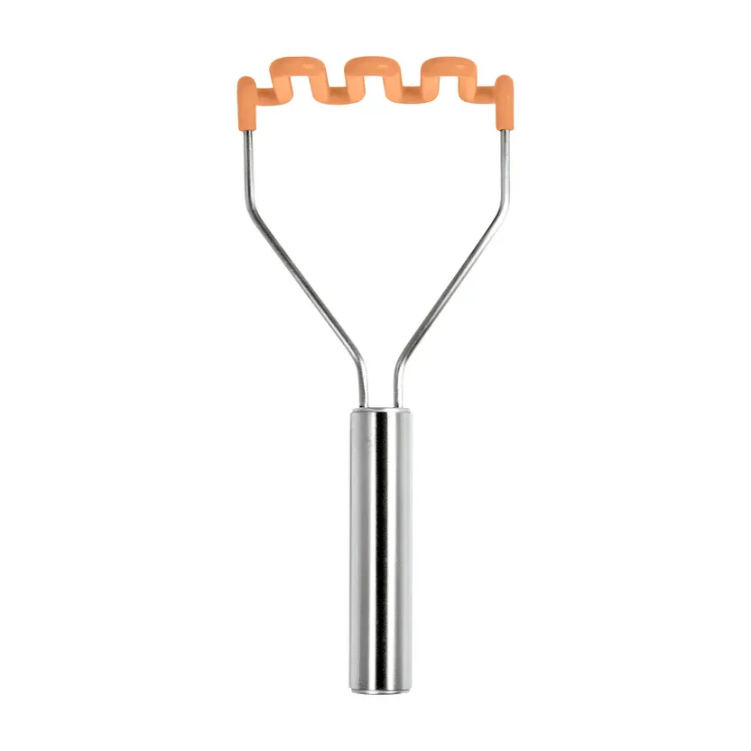 Silicone Potato Masher - Apricot