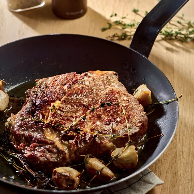 9.5" Blue Steel Fry Pan 