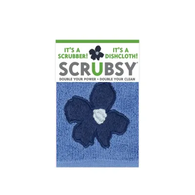 MU Scrubsy - Periwinkle Floral