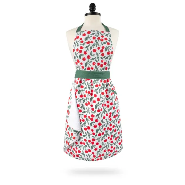MuApron+Towel Cherry Pit
