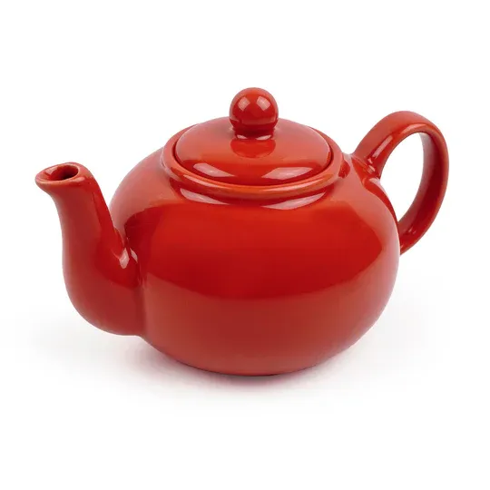 RSVP Stone Teapot - Red