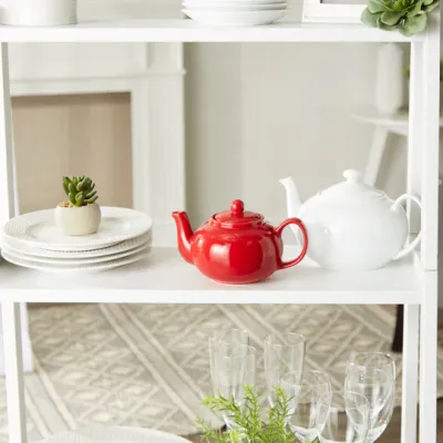 RSVP Stone Teapot - Red