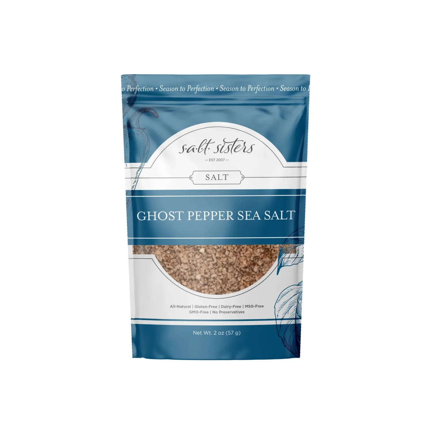 Ghost Pepper Sea Salt 2oz.