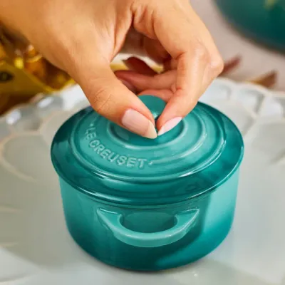Mini Round Cocotte - Blue Riviera
