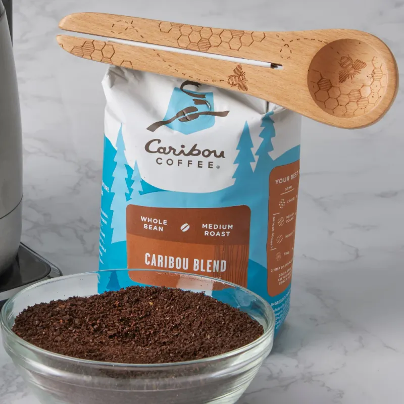Coffee Scoop &amp; Clip - Bee