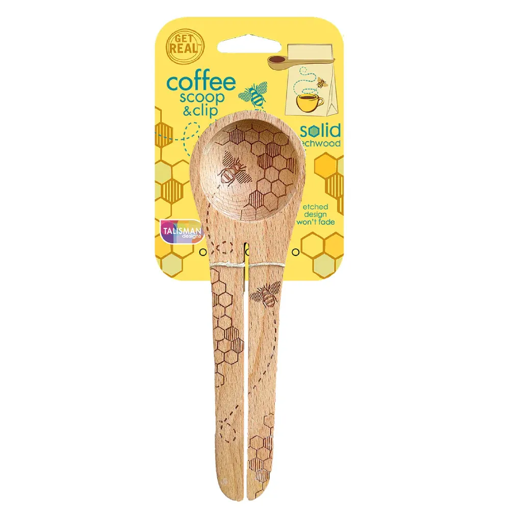Coffee Scoop &amp; Clip - Bee