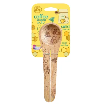 Coffee Scoop &amp; Clip - Bee