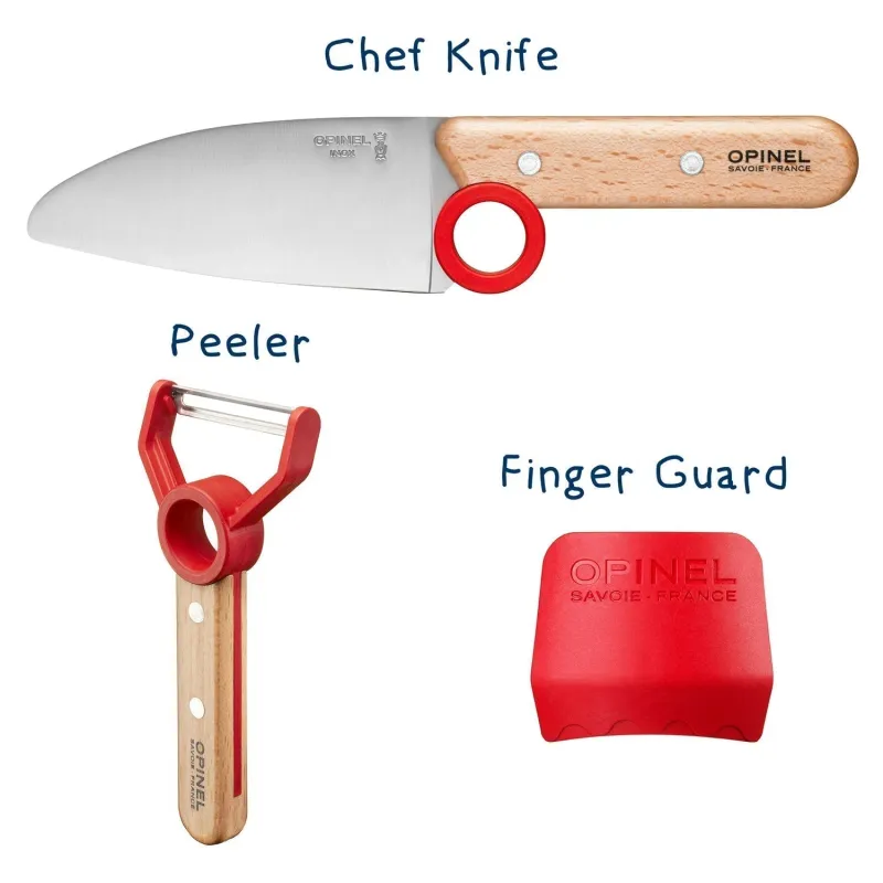 Le Petit Chef 3-pc w/peeler Red