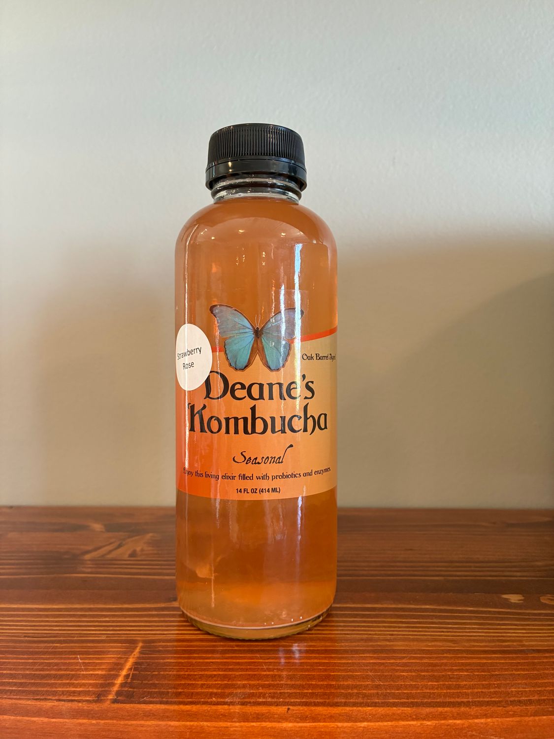 Deane's Strawberry Rose Kombucha