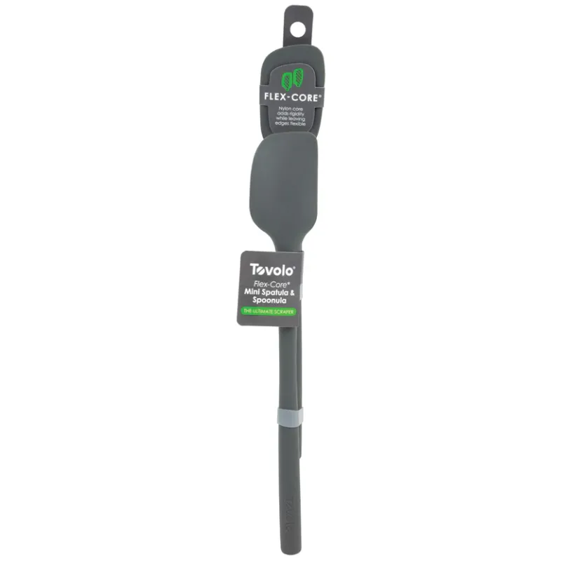 Flex-Core Silicone Mini Spatula &amp; Spoonula - Charcoal