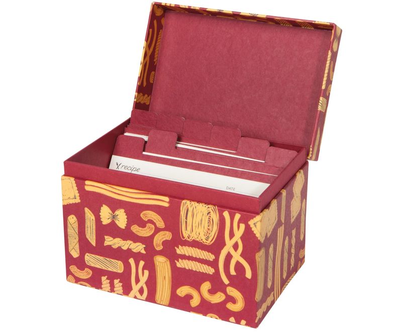 Recipe Card Box Buona Pasta