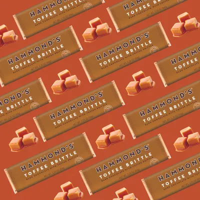 Toffee Brittle Dark Chocolate Bar
