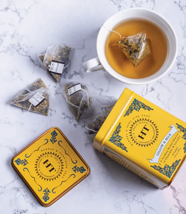 Yellow &amp; Blue in Tin