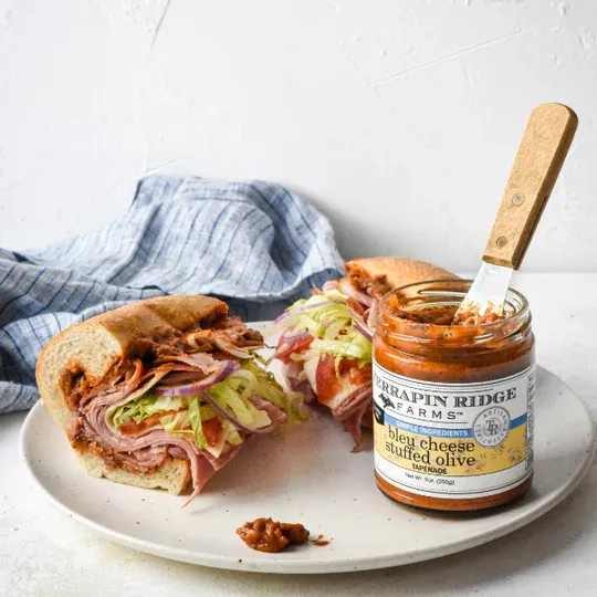 Blue Cheese Stuffed Olive Tapenade